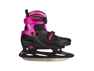 Nijdam 3008 Junior Kunstschaats Zwart/Roze  Maat 34-37