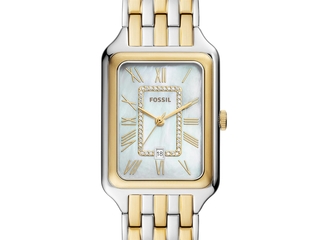 Fossil Raquel ES5304 Dames Horloge 26 mm Goudkleurig