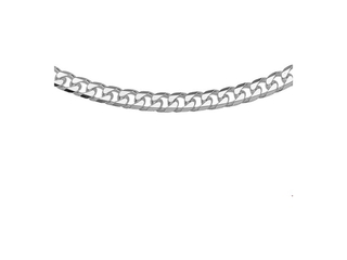 Vigor Heren Ketting Geslepen Gourmet 5,0 mm Zilver
