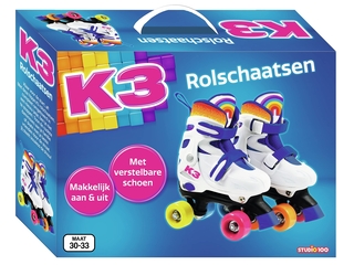 K3 Rolschaatsen verstelbaar in 4 maten met stopper maat 30/33