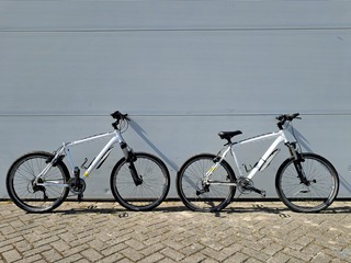 2x Mountainbike, Wit