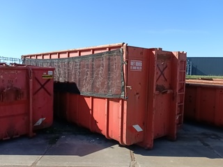 Haakarm afzetcontainer