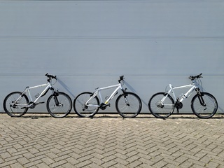 3x Mountainbike, Wit