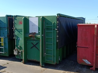 33 m³ Haakarm afzetcontainer, KTK, groen, 2015
