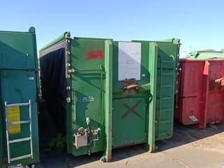33 m³ Haakarm afzetcontainer, KTK, groen, 2015