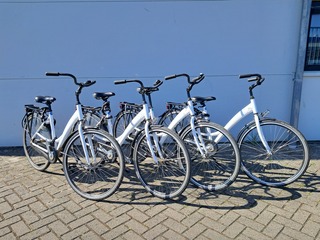 4x Damesfiets, Wit