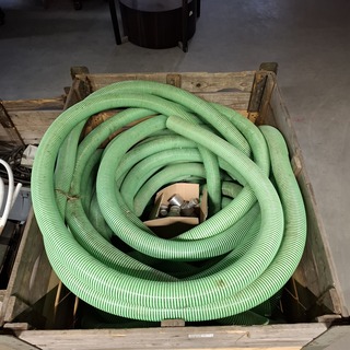 Ca. 15x Spiraal slang met 5x slangkoppelingen, 63mm inwendig