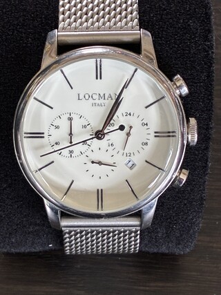 Horloge, Locman, 1960 Chronograph, Grijs / Chroom, 2018