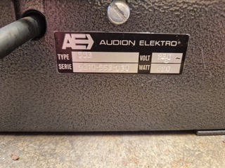 Automatische sealmachine, Audion Elektro, 553