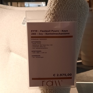 Fauteuil Eyye, Puuro