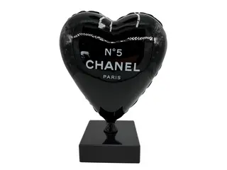 Chanel hart beeld, Lior24, Zwart