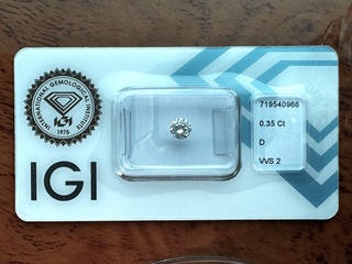 Diamant – 0.35 carat natuurlijke starcut briljant geslepen diamant (ge