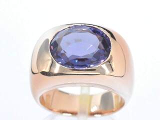 Gouden ring met amethist