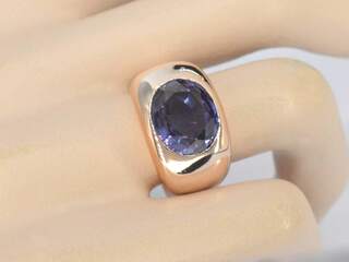 Gouden ring met amethist