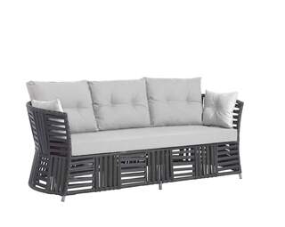 Loungeset, Gundo, antraciet, grijs