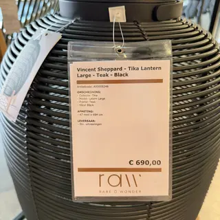 Tuinlamp, Vincent Sheppard, Tika Lantern, zwart