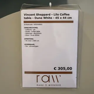 Salontafel, Vincent Sheppard, Lilo, Dune white
