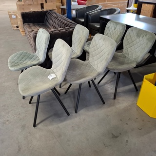 6x Eetkamer stoelen
