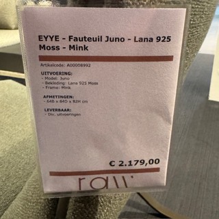 Fauteuil, Eyye, Juno, groen
