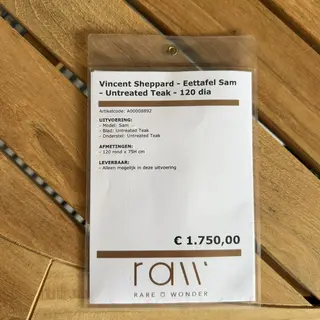 Tuintafel, Vincent Sheppard, Sam, rond