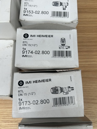 8x Thermostaatkop Imi Heimeier