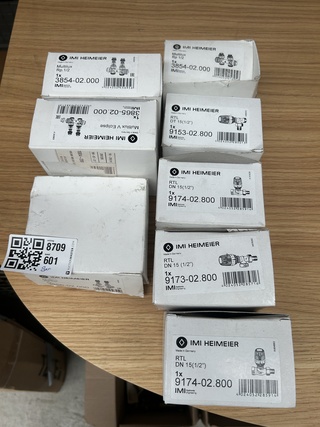 8x Thermostaatkop Imi Heimeier