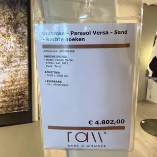 Zweefparasol, Umbrosa, Versa, Sand