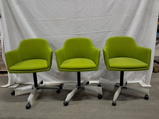 3x Clubfauteuil, Interstuhl, Lemon, Groen