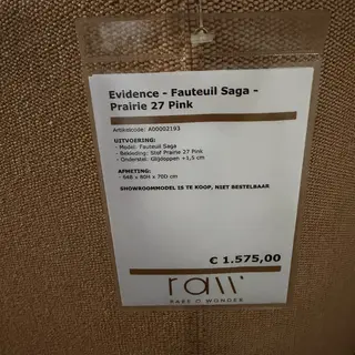 Fauteuil, Evidence, Saga, Pink
