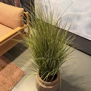 Kunstplant in pot, Colours&Green, Slghtly curled grass