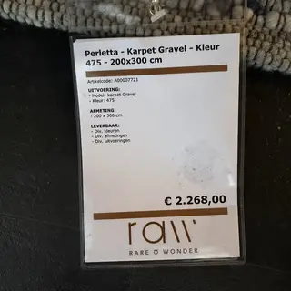 Karpet, Perletta, Gravel
