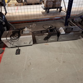 2x Rookmachine, 1x sneeuwmachine, Antari