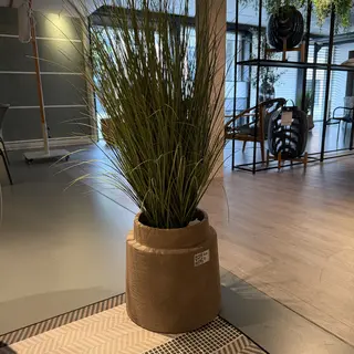 Kunstplant in pot, Colours&Green, Slghtly curled grass