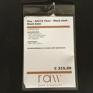 Eetkamerstoel, Hay, AAC22, zwart