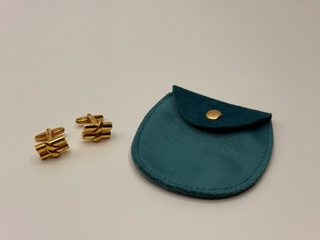 Christian Dior goldplated manchetknopen