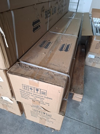 Ca. 12x Heat pipe vacuüm tube, Resolar, 58-1800mm