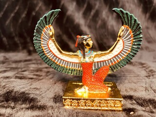 Egyptische godin kunstgouden beeld