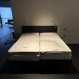 2-persoonsbed, Avek-Optisleep, Stiel max 500, cappcucino, elektrisch v
