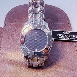 Pryngeps herenhorloge met embossed wijzerplaat