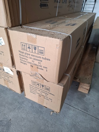 Ca. 24x Heat pipe vacuüm tube, Resolar, 58-1800mm