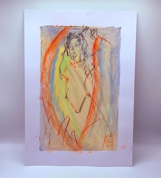 Kunstwerk van kunstenaar Koes Komo – Gesigneerd