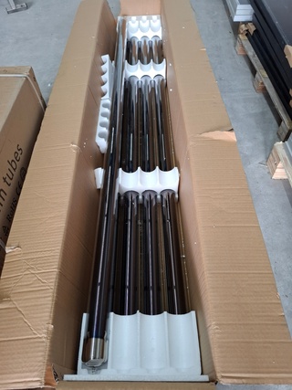 Ca. 12x Heat pipe vacuüm tube, Resolar, 58-1800mm
