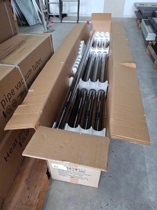 17x Heat pipe vacuüm tube Resolar, 58-1800mm