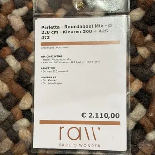 Karpet, Perletta, RoundaBout Mix, Brownie, Rust & Oyster