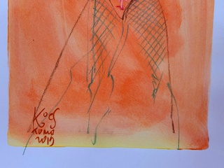 Kunstwerk van kunstenaar Koes Komo – Gesigneerd