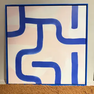 Kunstwerk, Werk Aan De Muur, “Blue Ways”, by Adriano Oliveira