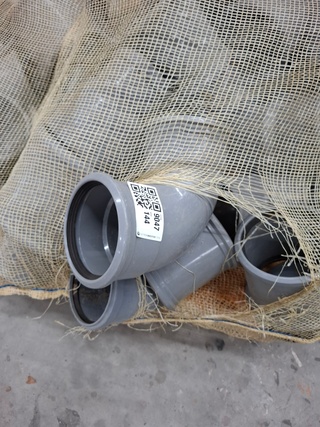 Partij diverse pvc hulpstukken
