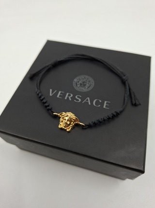 Versace Medusa armband, Versace, zwart, goud