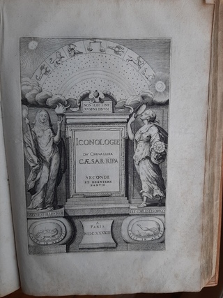 Boek Iconologie 17e eeuw, Frankrijk, 1644