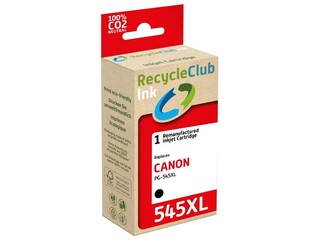 5x Cartridge, Recycleclub, canon pg-545 xl, zwart
